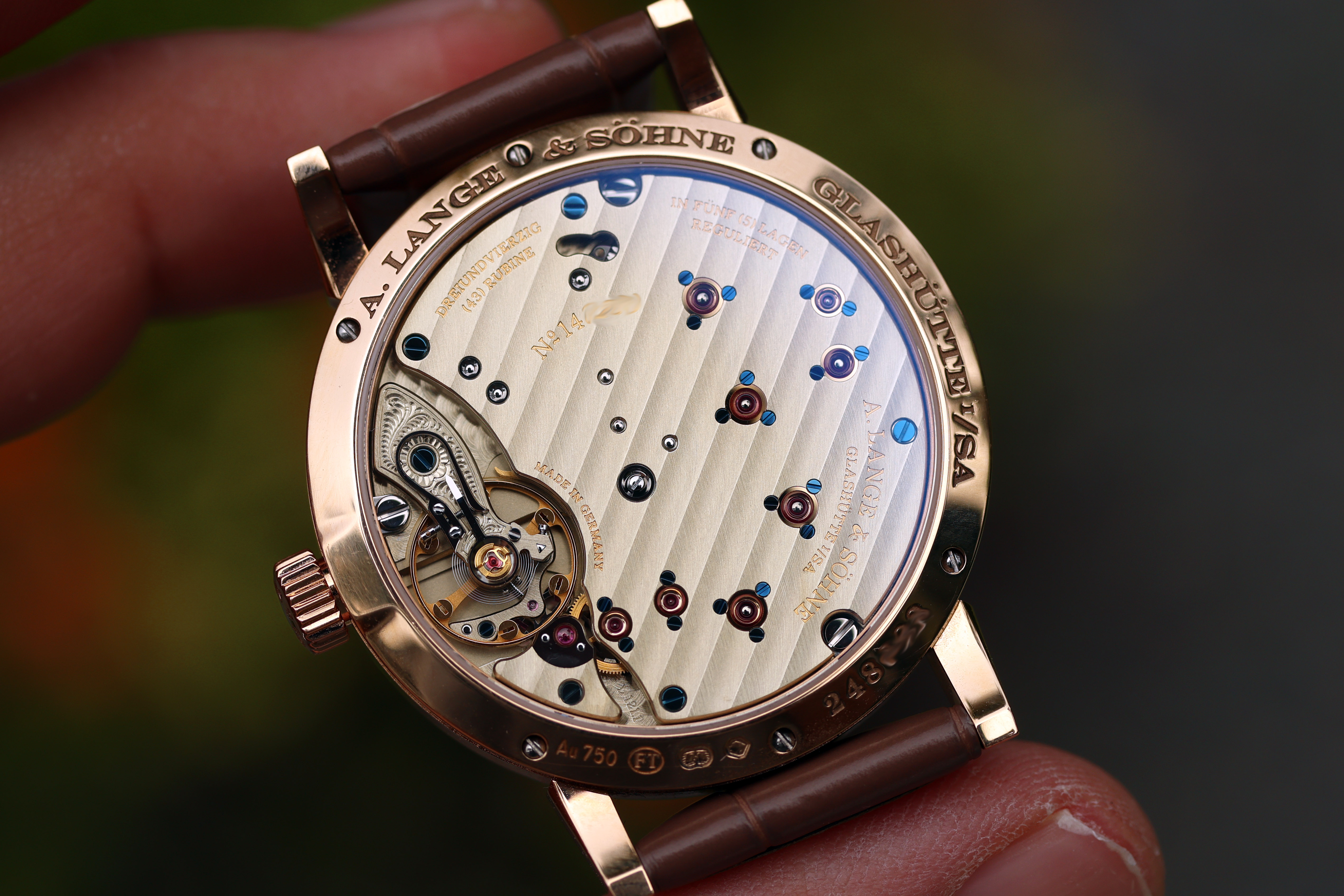A. Lange & Sohne Little Lange 1 ref. 181.037 “Brown Guilloche Dial